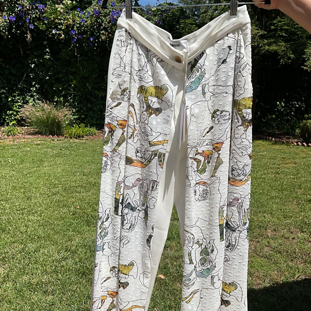 Chalayan “Sabine” Applied Panel Wide Leg Trousers, Made in Japan, Size Small